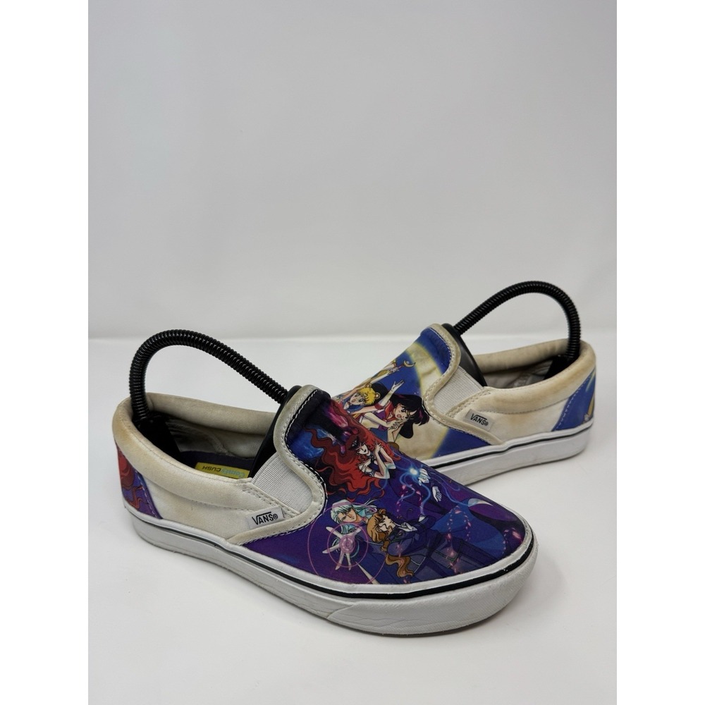 VANS Comfy Cush Slip-On Pretty Guardians Sailor Moon Shoes Men's 5 Women's 6.5